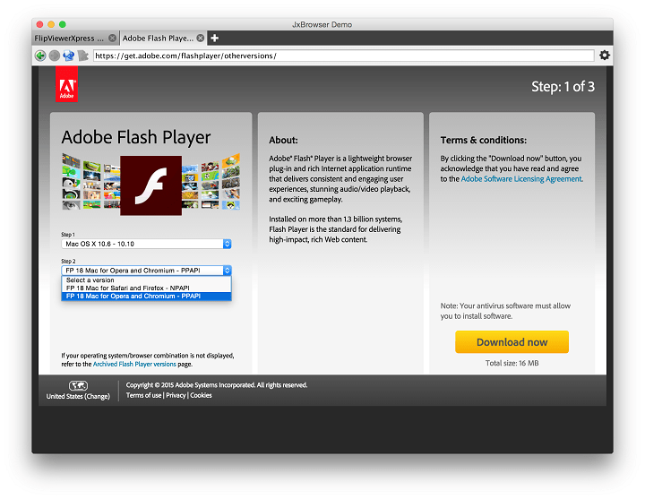 how do you get adobe flash player on mac